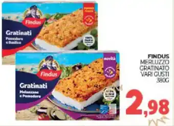 Eté Findus merluzzo gratinato vari gusti offerta