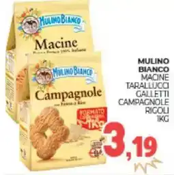 Eté Mulino bianco macine tarallucci galletti campagnole ricoli offerta