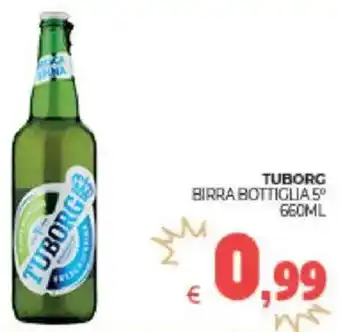 Eté Tuborg birra bottiglia 5° offerta