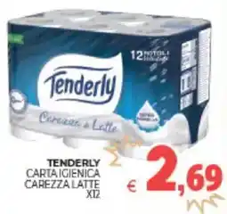 Eté Tenderly carta igienica carezza latte x 12 offerta