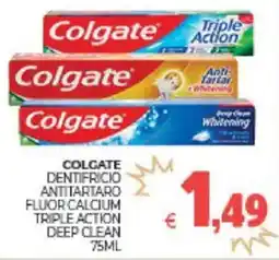 Eté Colgate dentifricio antitartaro fluor calcium triple action deep clean offerta