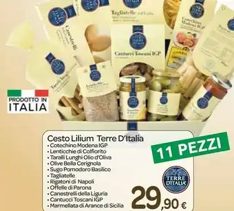 Terre d'italia cesto lilium