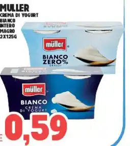 Eté Muller crema di yogurt bianco intero magro offerta