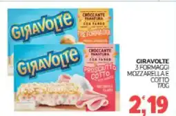 Eté Giravolte 3 formaggi mozzarella e Cotto offerta