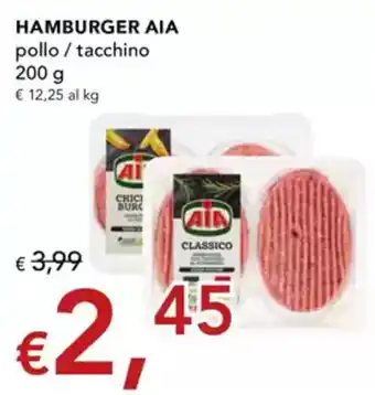 Migross Superstore HAMBURGER AIA pollo / tacchino offerta