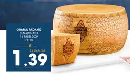 SeBón Supermercati Grana padano stagionato 16 mesi dop offerta