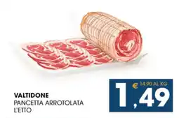 SeBón Supermercati Valtidone pancetta arrotolata offerta