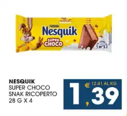 SeBón Supermercati Nesquik super choco snak ricoperto offerta