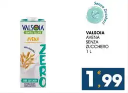 SeBón Supermercati Valsoia avena senza zucchero offerta