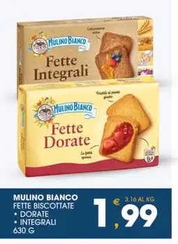 SeBón Supermercati Mulino bianco fette biscottate offerta