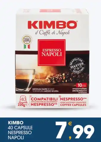 SeBón Supermercati Kimbo 40 capsule nespresso napoli offerta