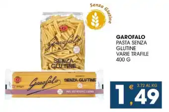 SeBón Supermercati Garofalo pasta senza glutine varie trafile offerta