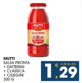 SeBón Supermercati Mutti salsa pronta offerta