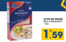 SeBón Supermercati Le vie dei mulini riso originario offerta