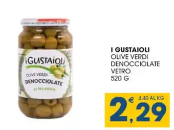 SeBón Supermercati I gustaioli olive verdi denocciolate vetro offerta