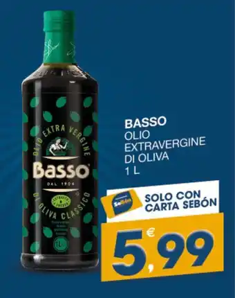 SeBón Supermercati Basso olio extravergine di oliva offerta