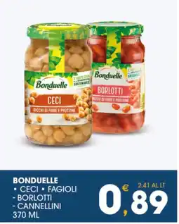 SeBón Supermercati Bonduelle ceci fagioli borlotti cannellini offerta