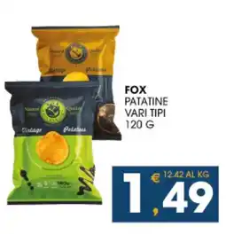 SeBón Supermercati Fox patatine vari tipi offerta