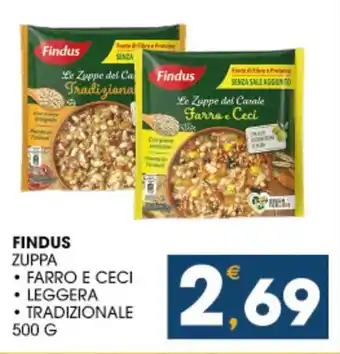 SeBón Supermercati Findus zuppa offerta