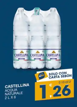 SeBón Supermercati Castellina acqua naturale offerta