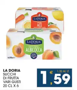 SeBón Supermercati La doria succhi di frutta vari gusti offerta