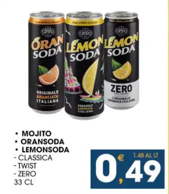 SeBón Supermercati Mojito - oransoda - lemonsoda offerta