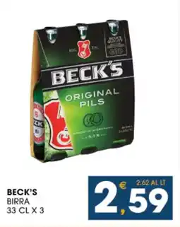 SeBón Supermercati Beck's birra offerta