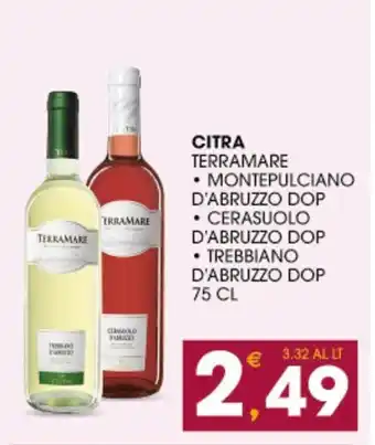 SeBón Supermercati Citra terramare montepulciano d'abruzzo dop offerta