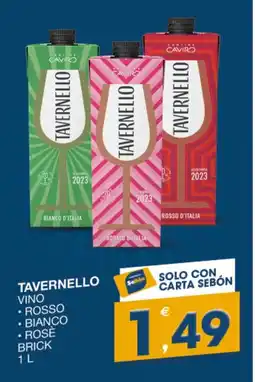 SeBón Supermercati Tavernello vino offerta