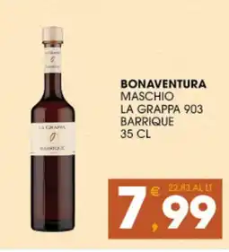 SeBón Supermercati Bonaventura maschio la grappa 903 barrique offerta