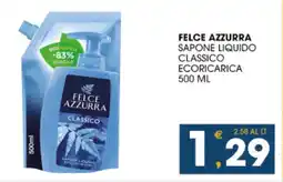 SeBón Supermercati Felce azzurra sapone liquido classico ecoricarica offerta