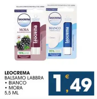 SeBón Supermercati Leocrema balsamo labbra offerta