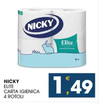 SeBón Supermercati Nicky elite carta igienica offerta