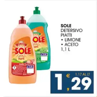 SeBón Supermercati Sole detersivo piatti offerta