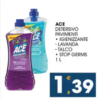 SeBón Supermercati Ace detersivo pavimenti offerta