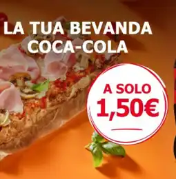 Autogrill La tua bevanda coca-cola offerta