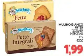 Eté Mulino bianco fette dorate integrali x 72 offerta