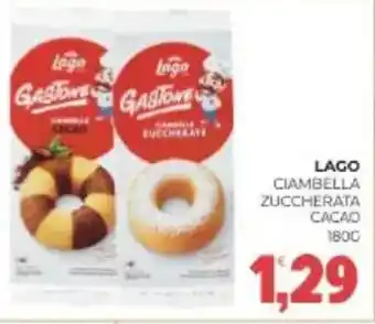 Eté Lago ciambella zuccherata cacao offerta