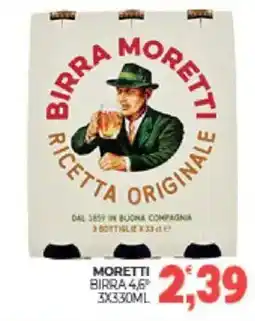 Eté Moretti birra 4,6° offerta