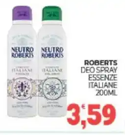 Eté Roberts deo spray essenze italiane offerta