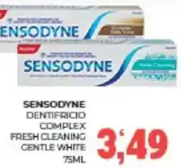 Eté Sensodyne dentifricio complex fresh cleaning centle white offerta