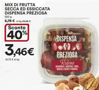 Ipercoop Mix di frutta secca ed essiccata dispensa preziosa offerta