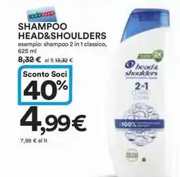 Ipercoop Shampoo head&shoulders offerta