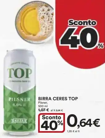 Ipercoop Birra ceres top offerta