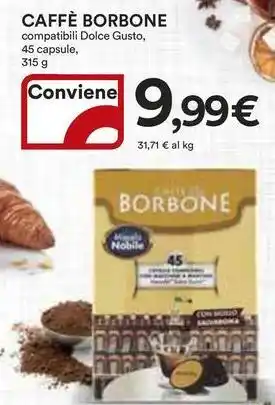 Ipercoop Caffè borbone compatibili dolce gusto offerta