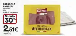 Ipercoop Bresaola PANZERI affumicata offerta