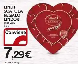 Ipercoop Lindt scatola regalo LINDOR offerta