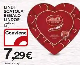 Ipercoop Lindt scatola regalo LINDOR offerta