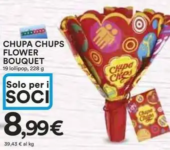 Ipercoop Chupa chups flower bouquet offerta