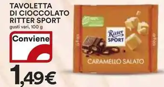 Ipercoop Tavoletta di cioccolato RITTER SPORT offerta